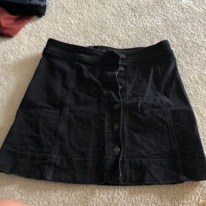J.Crew Mercantile black jean skirt size 2